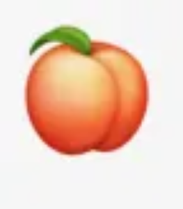 The peach emoji